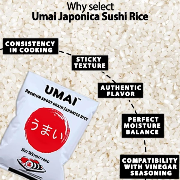 Umai Japonica Sushi Rice 10Kg