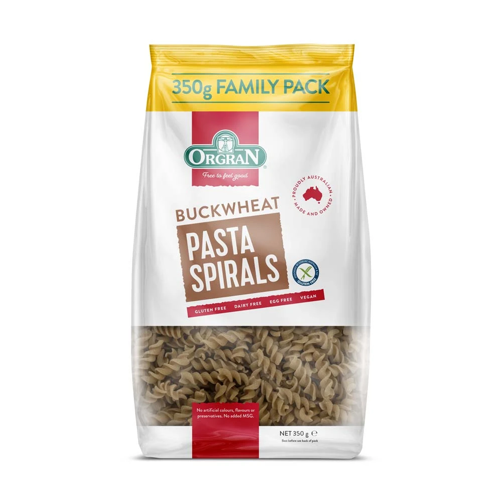 Orgran Buckwheat Spiral Pasta 350g