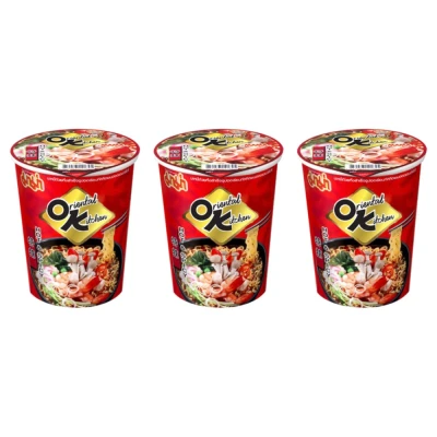 MAMA Cup Oriental Kitchen Hot &Spicy 65g (Pack of 3)