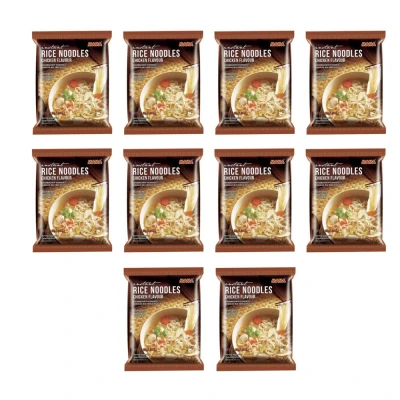 MAMA Gluten Free Instant Chicken Rice Noodles 55g (Pack of 10)