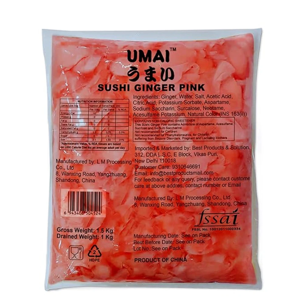Sushi Ginger Pink 1.5 Kg