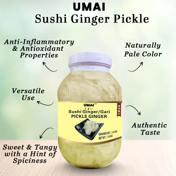 UMAI Sushi Ginger White 1.8 Kg