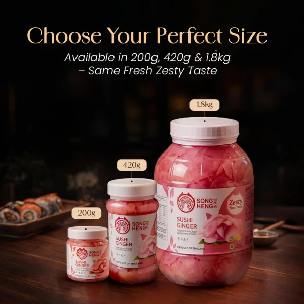 Songheng Sushi Ginger(Pink) 200g
