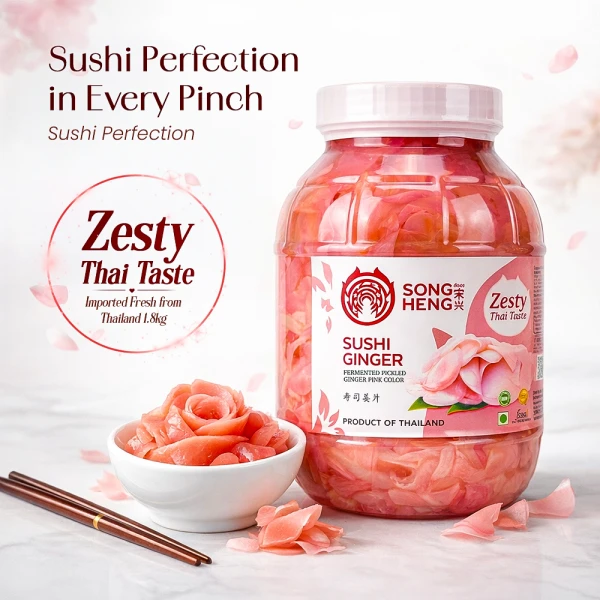 Songheng Sushi Ginger (Pink) 1.8Kg
