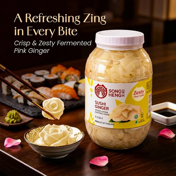 Songheng Sushi Ginger Natural 1.8 Kg