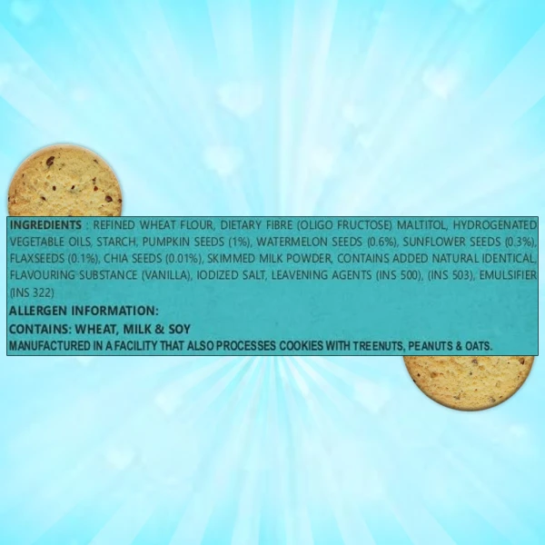 De Best Sugar Free SuperFood Seeds Cookies 200g - 100% Suger Free