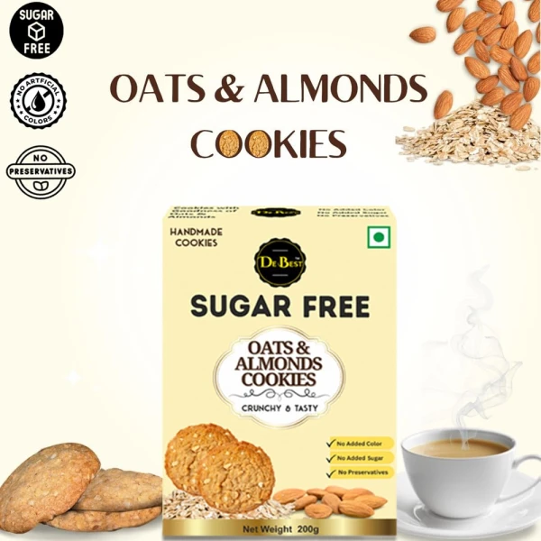 Sugar Free Oats & Almonds Cookies 200g