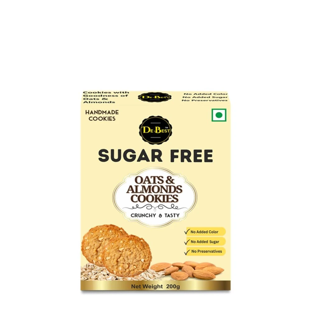 Sugar Free Oats & Almonds Cookies 200g