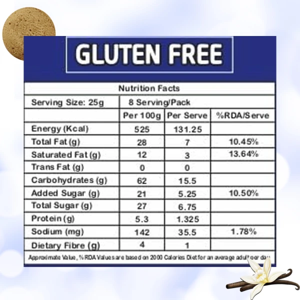 De Best Gluten Free Vanilla Digestive Cookies 200g