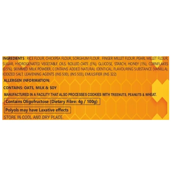 De Best Gluten Free Honey & Rolled Oats Cookies 200g - 100% Gluten Free