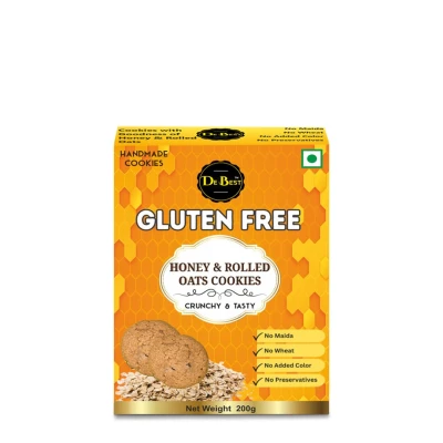 De Best Gluten Free Honey & Rolled Oats Cookies 200g - 100% Gluten Free