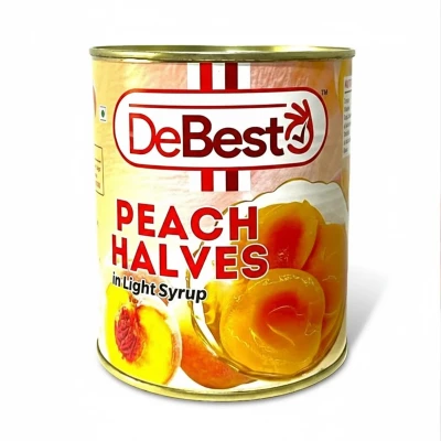 De Besto Yellow Cling Peach Halves 850g