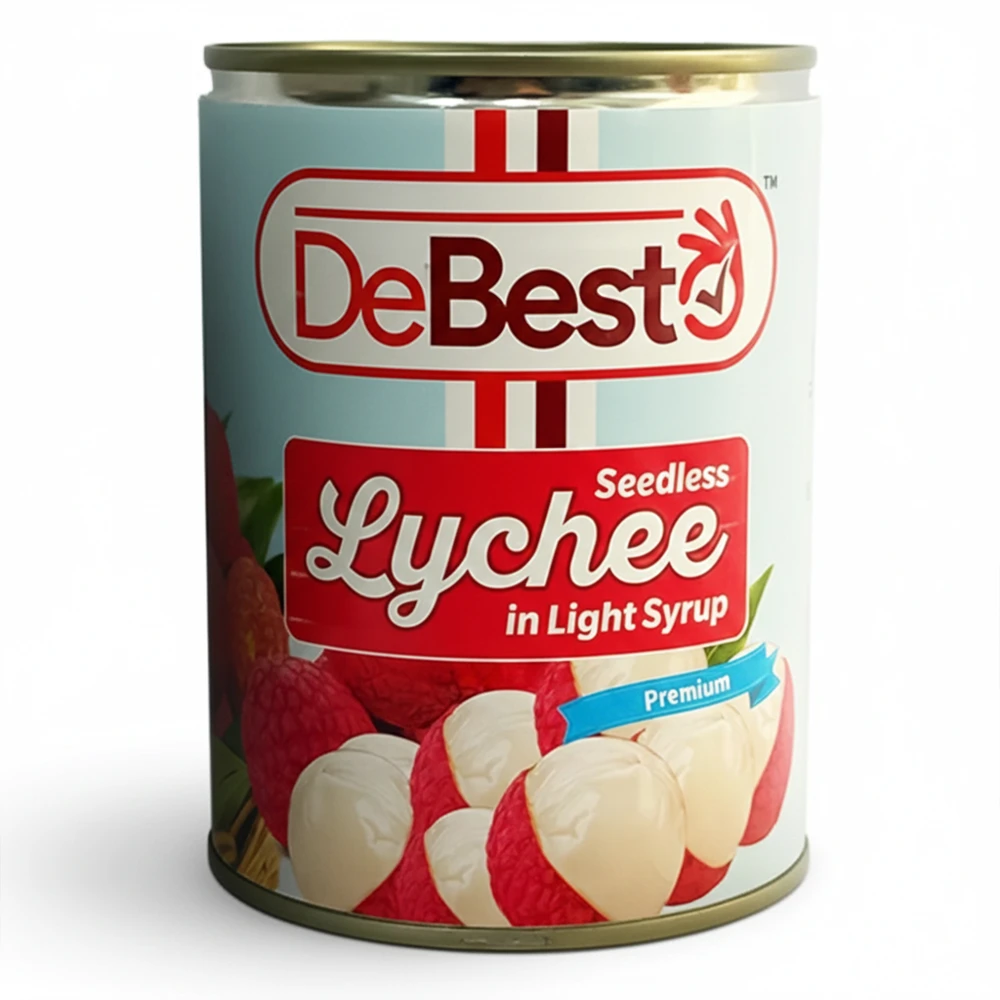 De Besto Lychee In Light Syrup 565g