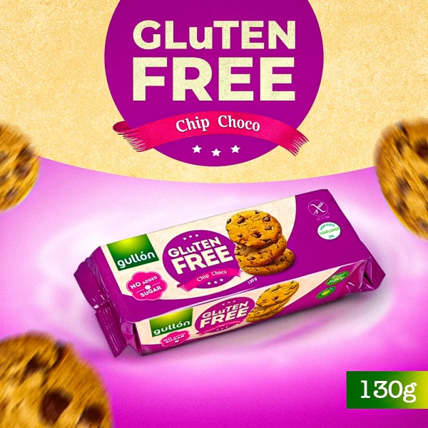 Gullon Gluten Free-No Sugar Added Choco Biscuits 130g