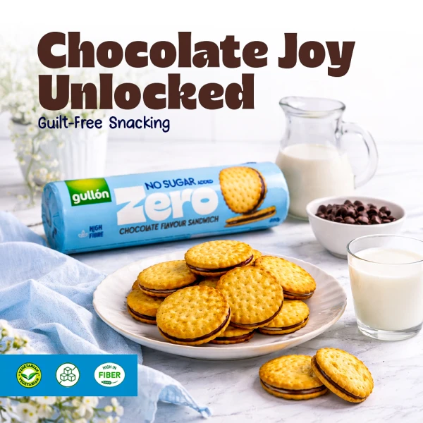 Gullon No Suger Added Chocolate Flavour Biscuits 250g