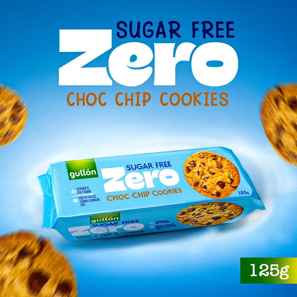 Gullon Suger Free Choco Chip Biscuits 125g