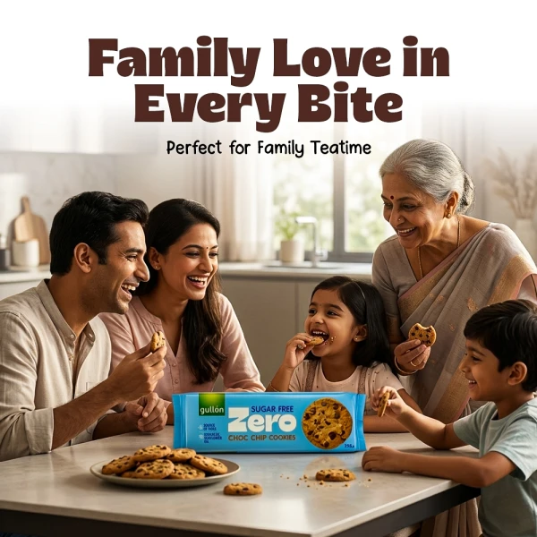 Gullon Suger Free Choco Chip Biscuits 125g