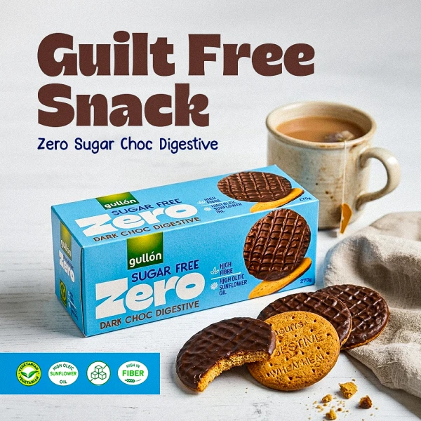 Gullon Sugar Free Dark Choco Biscuit 270g