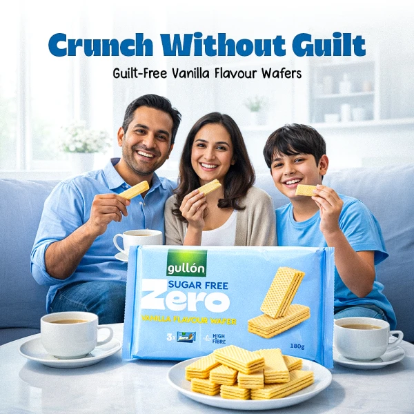 Gullon Sugar Free Vanilla Flavour Wafer 180g
