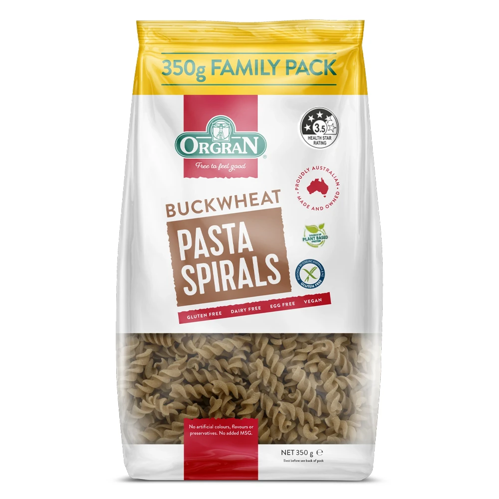 Orgran Buckwheat Spiral Pasta 350g