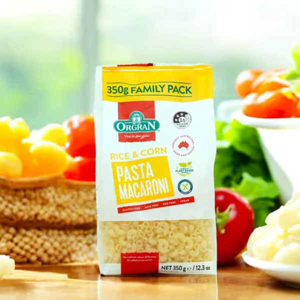 Orgran Rice & Corn Macroni 350g