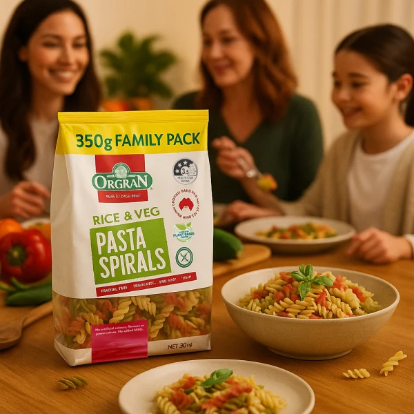 Orgran Rice & Vegetable Pasta Spiral 350g