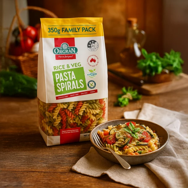 Orgran Rice & Vegetable Pasta Spiral 350g