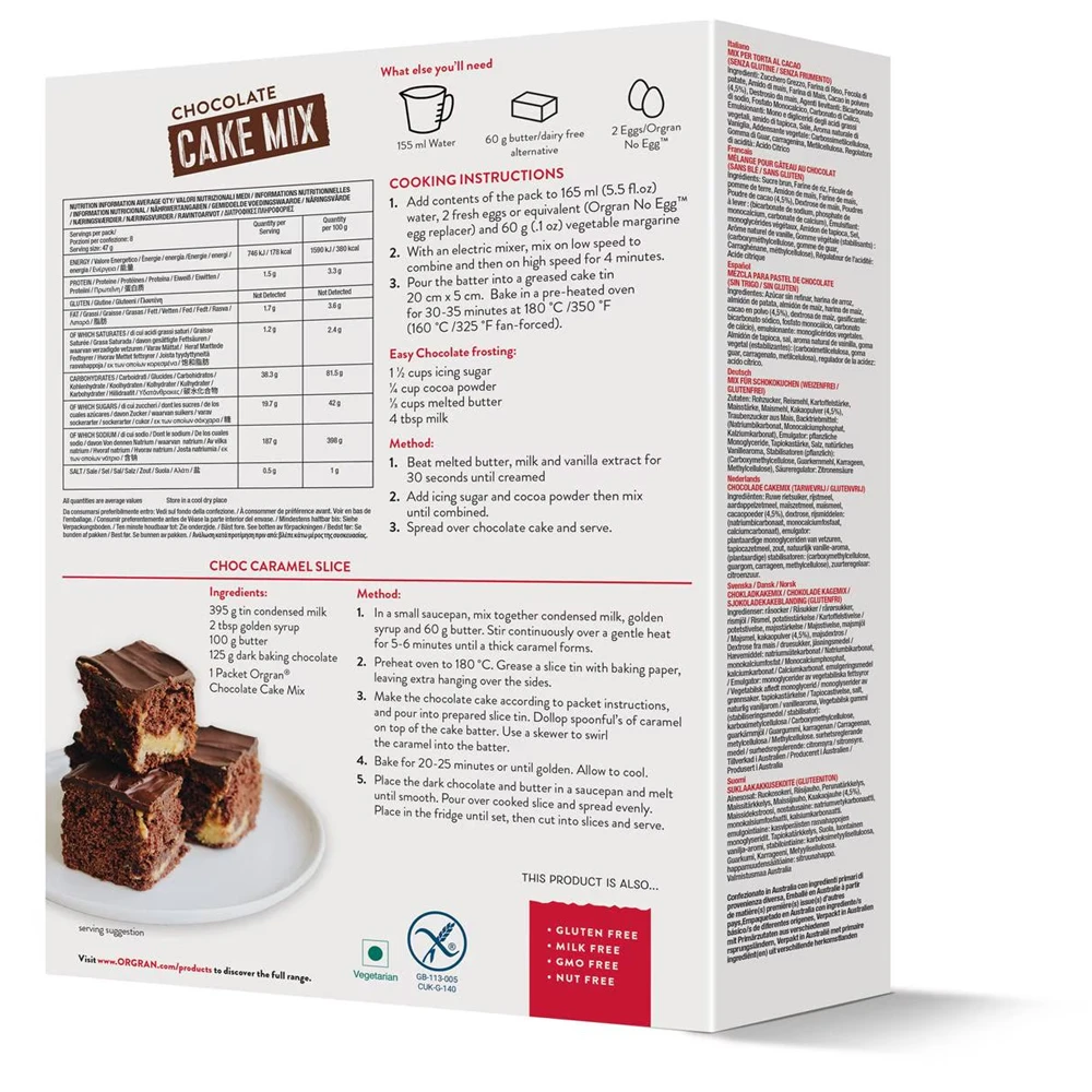 Orgran Chocolate Cake Mix 375g