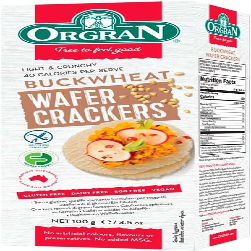 Buckwheat Wafer Crackers 100g