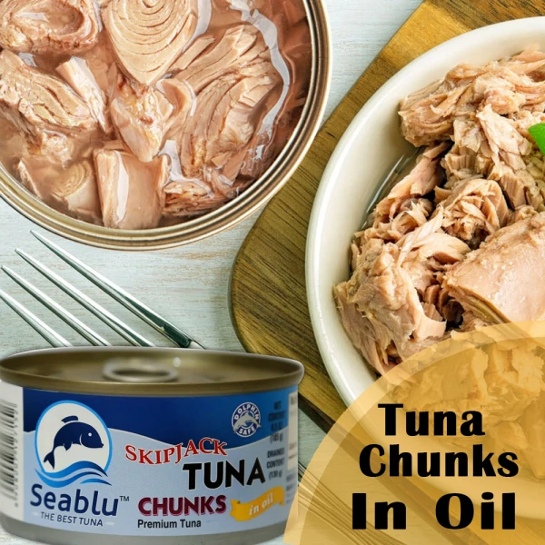 Seablu Chunks in Oil 185g