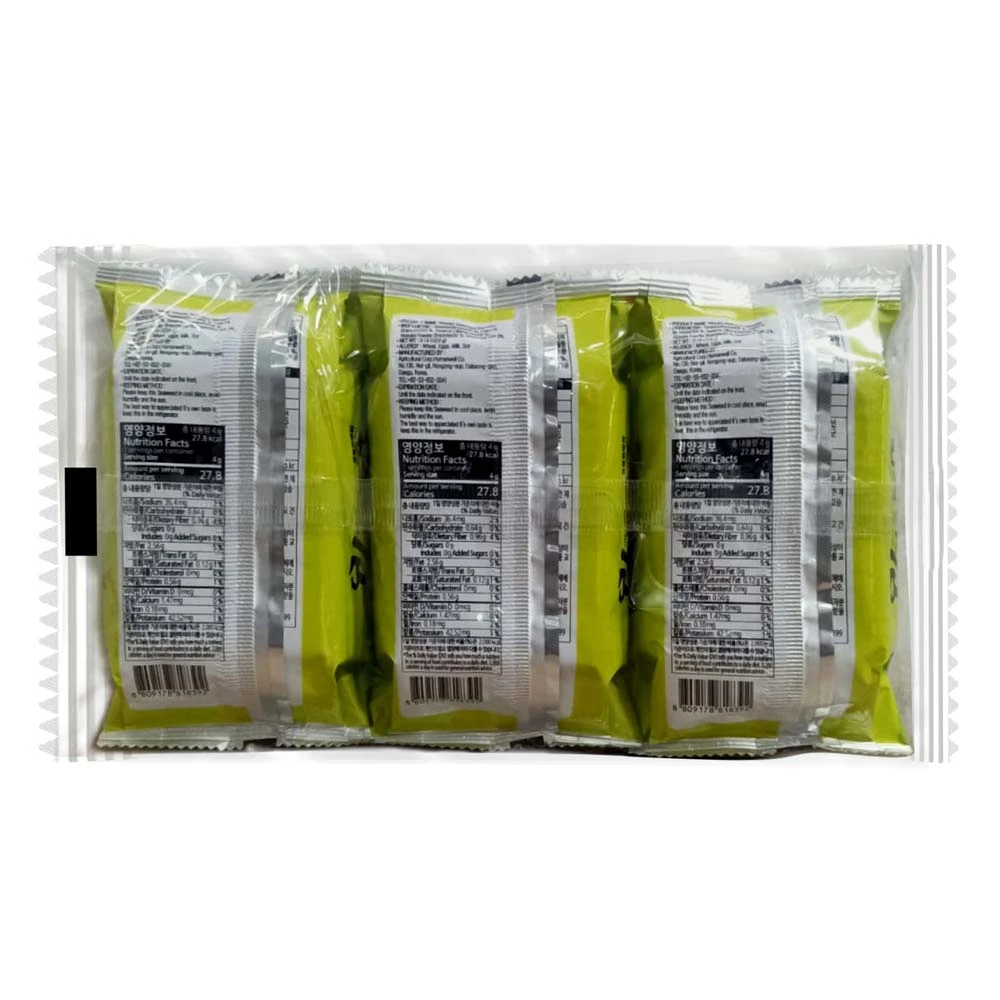 Seaweed Seasoned Wasabi 4g X 3