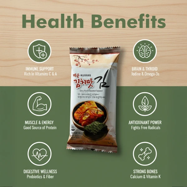 UMAI Roasted Seaweed Kimchi 4g X 3