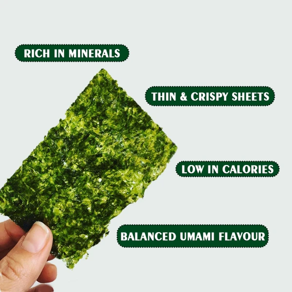 Seaweed Seasoned Hamcho 4g X 3