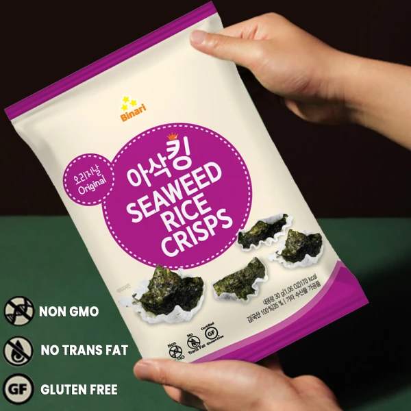 Seaweed Rice Crisps Original 30g