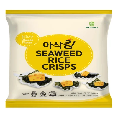 Seaweed Rice Crisps Cheese 30g