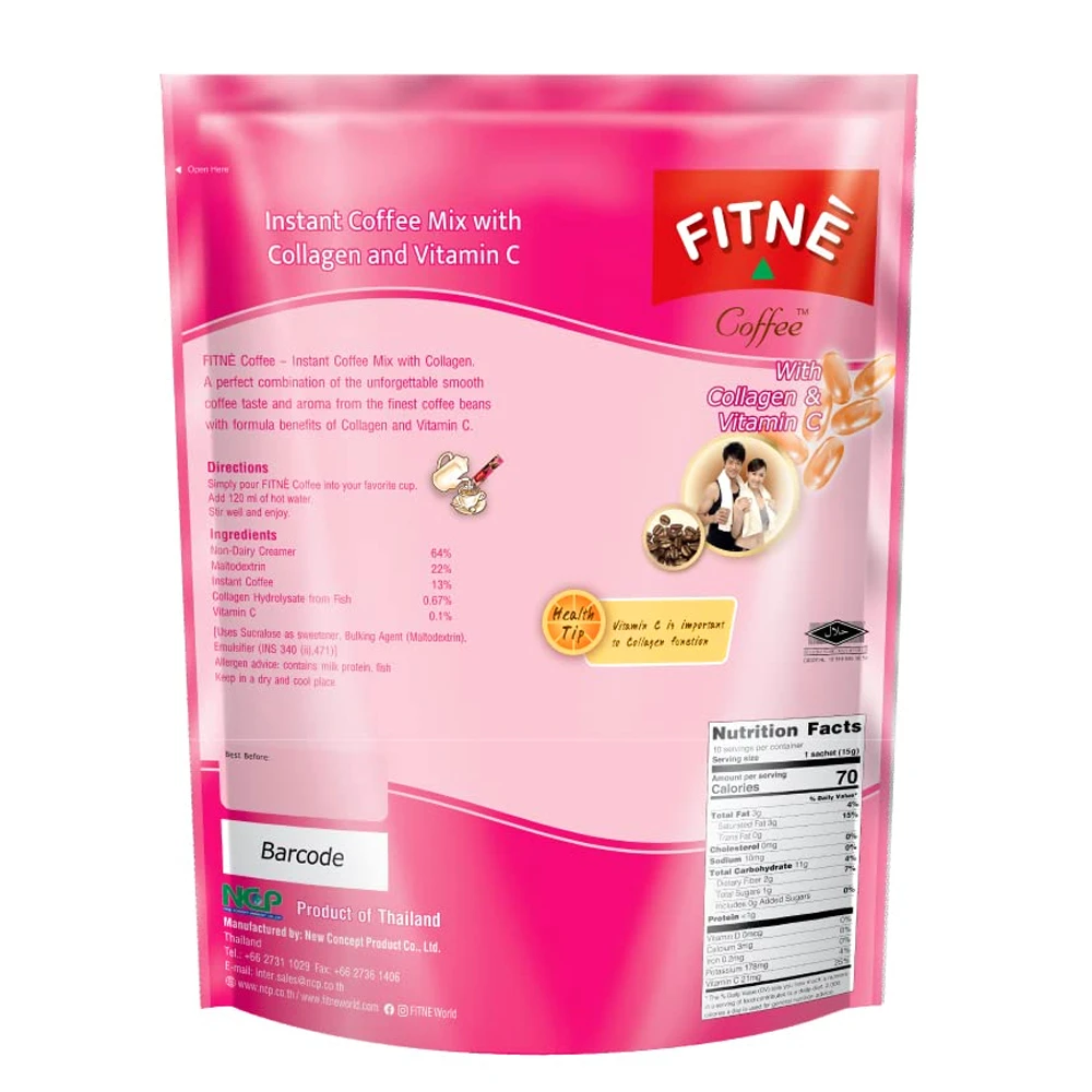 FITNE Instant Coffee Mix with Collagen 150g - 10T
