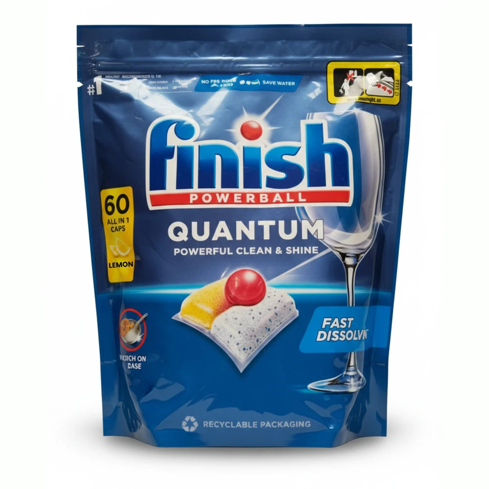 Finish Quantum Dishwasher Lemon 60 Tabs