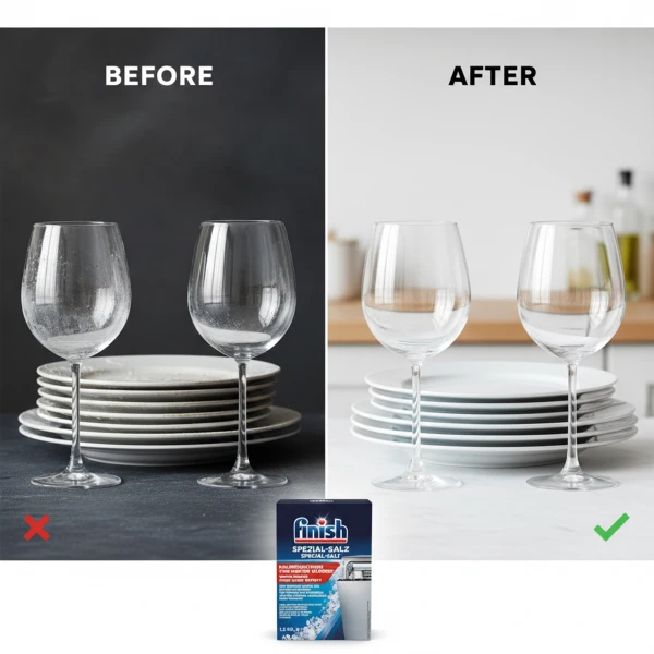 Finish 5x Power Dishwasher Cleaner salt 1.2 Kg