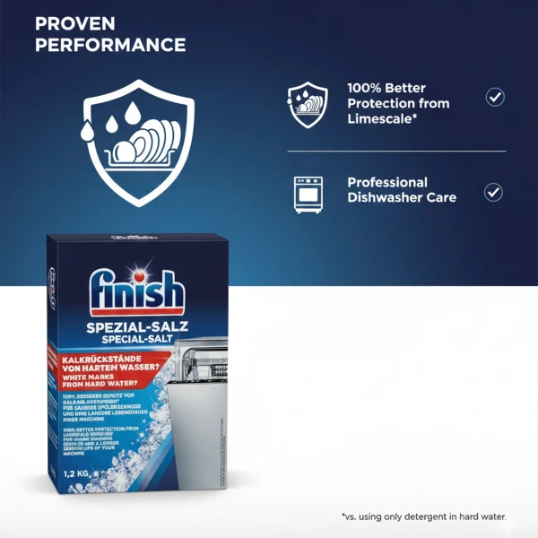 Finish 5x Power Dishwasher Cleaner salt 1.2 Kg