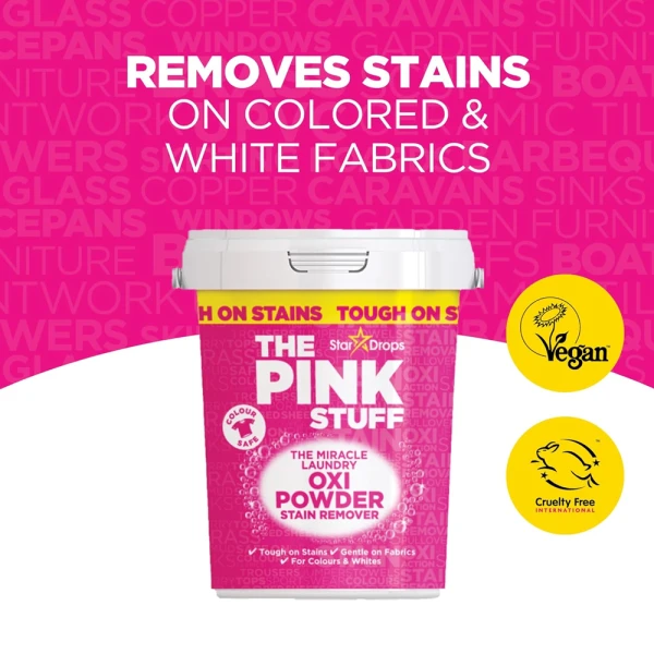 Pink Stuff Stain Remover Powder Colours 1Kg