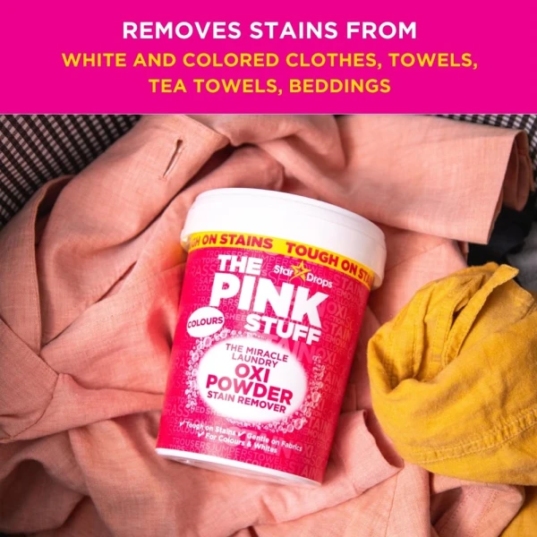Pink Stuff Stain Remover Powder Colours 1Kg