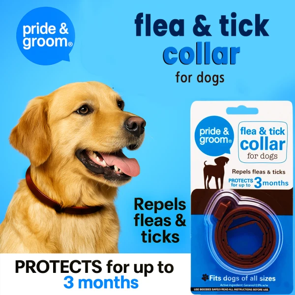 Pride & Groom Flea & Tick Collar for Dogs