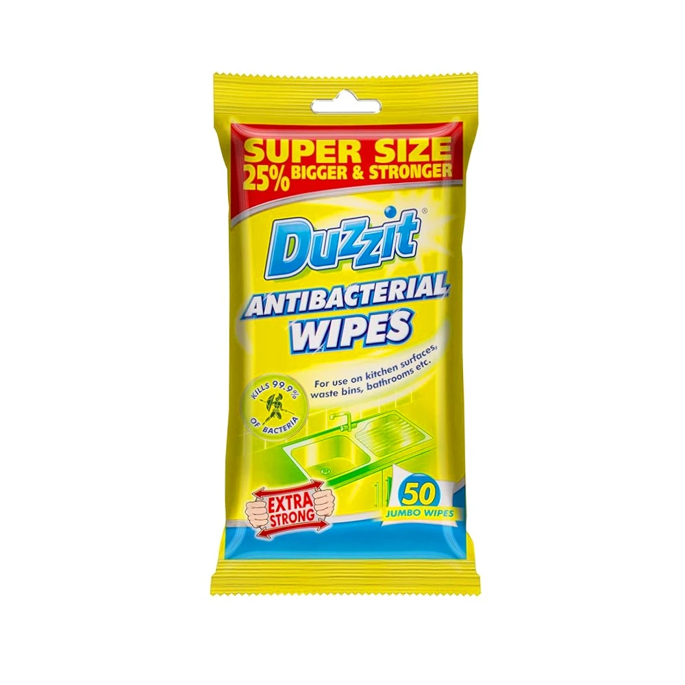Duzzit Anti Bacterial Wipes 50pc
