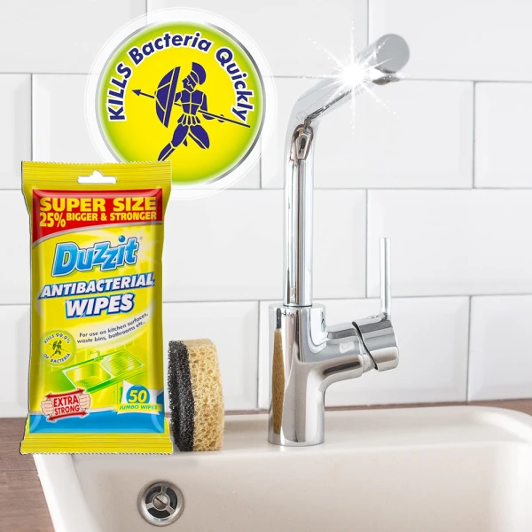 Duzzit Anti Bacterial Wipes 50pc