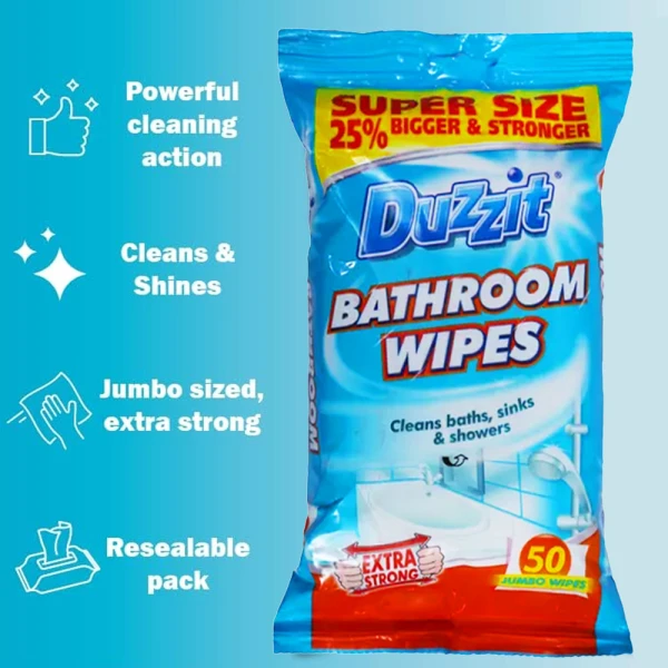 Duzzit Bathroom Wipes 50pc