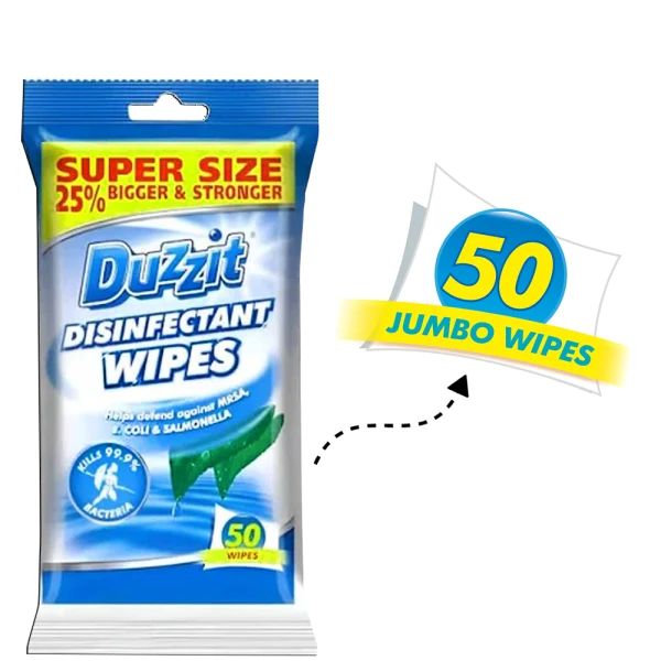 Duzzit Disinfectant Wipes 50pc