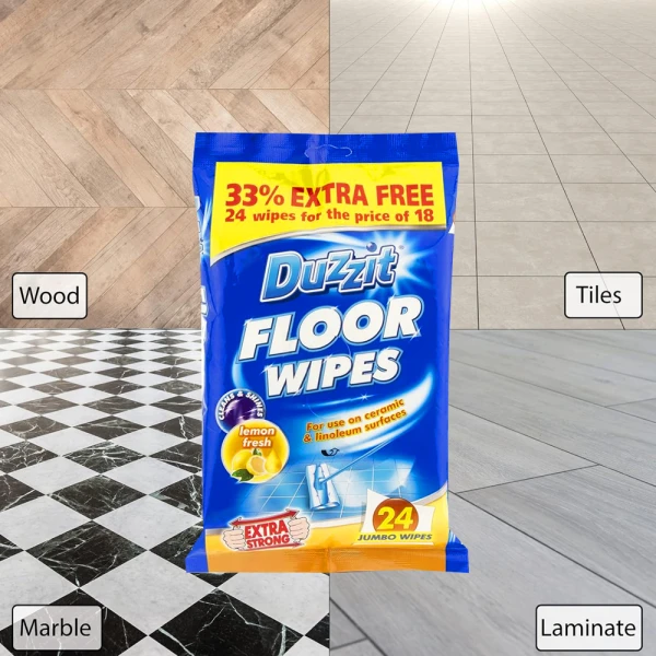 Duzzit Floor Wipes 24pc