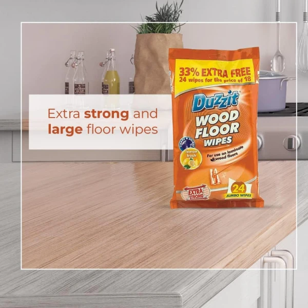 Duzzit Wood Floor Wipes 24pc