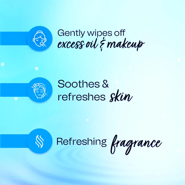 3-In-1 Cleansing Facial Wipes 25pk