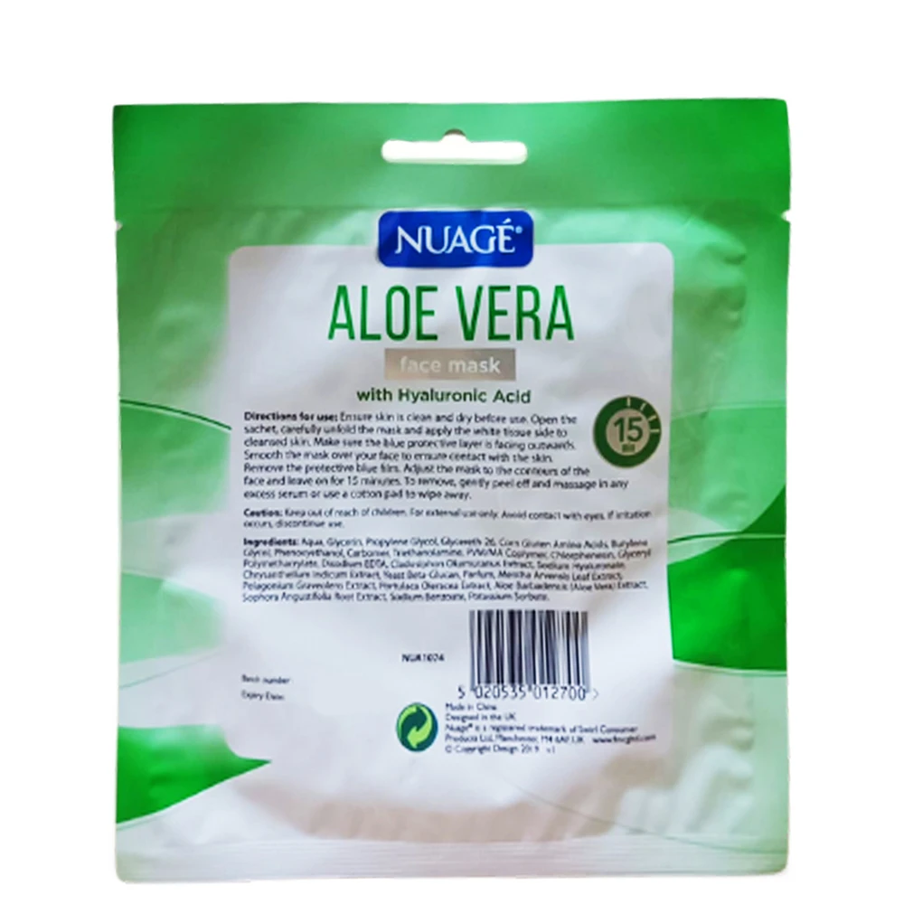 Aloe Vera & Hyaluronic Acid Face Mask